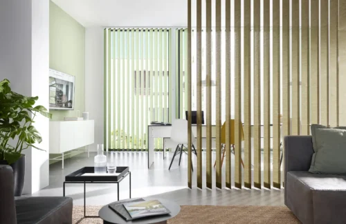 Lamellenvorhang als Sichtschutz und als Raumtrenner