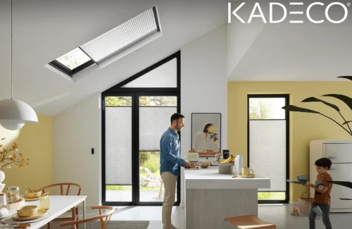 Plissees für Dachfenster, schräge Fenster, Fenster und Türen.